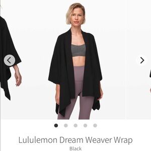 NWT Lululemon Black Dream Weaver Wrap